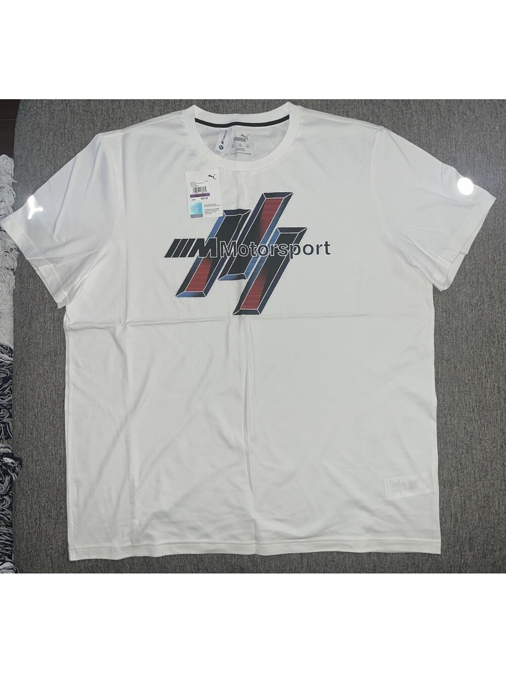 Puma Men’s 2XL BMW Motorsport Life Graphic Tee 2 Pack White and Gray MSRP $100